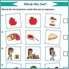 an activity sheet for children to learn how to read and understand their food choices in the classroom