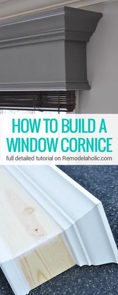 how to build a window corince with the help of a diy project