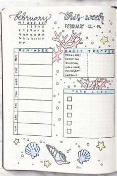 Looking for the perfect summertime layout to try in your bullet journal!? These super cute beach and ocean themed weekly spreads, mood trackers, monthly logs and more… will give you some inspiration to get started! #bulletjournalideas #bujospread #bujoideas #bulletjournaltheme Ocean Theme Bullet Journal, Bullet Journal Beach Theme, Bujo Themes, Crazy Laura, Journal Layouts