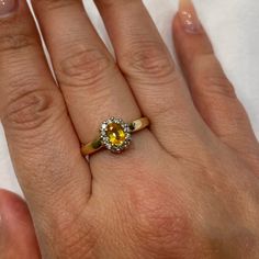 Yellow Sapphire Ring Size 6 Yellow Sapphire Ring, Yellow Sapphire Rings, Ring Color, 14k Gold Ring, Yellow Sapphire, Womens Jewelry Rings, Sapphire Ring, Gold Ring, Gold Rings