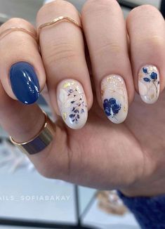 Kutek Disney, Navy Blue Nails, Colorful Nails, Her Nails, Nail Tattoo, Prom Nails, Nail Arts