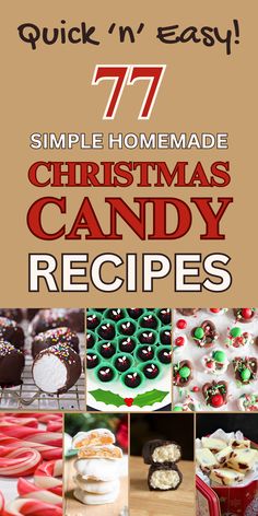 christmas candy recipes with the title 17 simple homemade christmas candy recipes