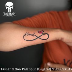 TashanTattoo
AshokTattooWala
S.4.5,Tirupati plaza
Opp. New bus stand
Near gd modi collage
Palanpur (gujrat)
9586697547
9687533310 Infinite Heart, Karma Tattoo, Red Names, Band Tattoo Designs, Simple Mehndi Designs Fingers, Norse Tattoo, Infinity Tattoos, Infinity Sign, Band Tattoo