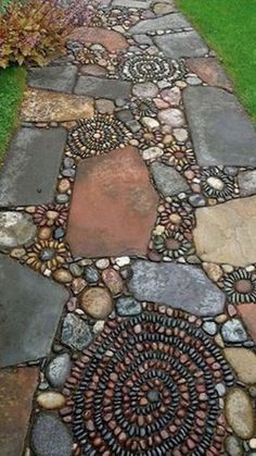 a stone path with the words which home improvement projects increase the value of your home, and which don't find out there so you can make smart