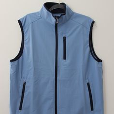 Tailorbyrd Mens Contrasting Trim Performance Vest Blue Size L Nwt M2 Shoulder To Shoulder Approx. 18.5in Pit To Pit Approx. (Flat) 23in Shoulder To Hem Approx. 28.5 In Please Let Us Know If You Have Any Questions. Thank You ~Hablamos Espaol ~Falamos Portugus Sleeveless Blue Outerwear For Outdoor, Sleeveless Blue Outdoor Outerwear, Sleeveless Blue Outerwear For Outdoor Activities, Sporty Sleeveless Blue Outerwear, Blue Sporty Sleeveless Outerwear, Contrasting Trim, Tag Sale, Brands Outlet, Vest Jacket