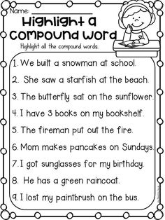 a printable worksheet to teach children how to read the words in english