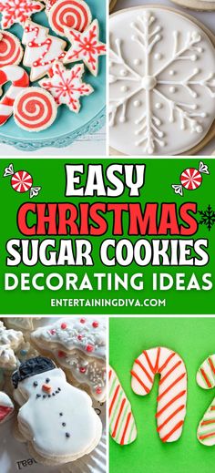 Easy Christmas Sugar Cookies Decorating Ideas | Sugar Cookie Recipes Christmas Sugar Cookie Decorating Ideas, Christmas Sugar Cookie Decorating, Easy Christmas Sugar Cookies, Christmas Sugar Cookie Designs, Christmas Sugar Cookies Easy, Christmas Sugar Cookie, Christmas Sugar Cookies Decorated, Decorating Ideas Christmas, Cookie Stand