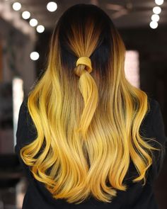 Dark Ombre Hair, Sunflower Hair, Pulp Riot, Balayage Color, Style Hairstyle, Yellow Hair, Brown Hair With Highlights