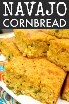 some cornbreads are stacked on top of each other