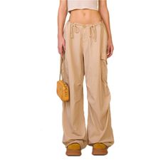 SMFK Compass Wild Viper Cargo Pants Nude - Design: SMFK's wide-leg paratrooper pants designed in 2022, the 2024 version has increased the loose degree and is set as mid-low waist. - Care: Professional care and dry cleaning needed Size (in cm) Waist Hip Length XS 91 132 102 S 95 136 104 M 99 140 106 L 103 144 108 Materials: 100% Nylon