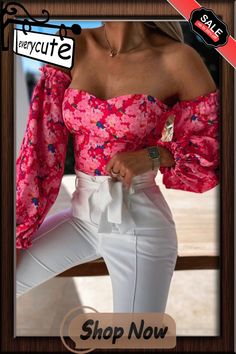 Sexy Women Summer Floral Shirt Top Off Shoulder Boho Casual Backless Holiday Clubwear Party Blouses Womens Tops and Blouses Party Blouses, Party Blouse, Tops And Blouses, Boho Casual, Summer Floral, Floral Shirt, Shirt Top, Off Shoulder, Top Shirt