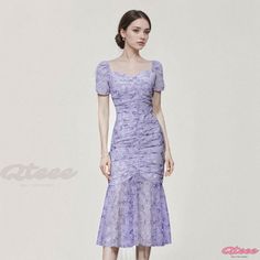 Luxurious Long Formal Gown with Iridescent Fish Scales and Stunning Floral Patterns Fitted Summer Mermaid Dress For Banquets, Purple Fishtail Evening Dress, Purple Mermaid Hem Summer Dress, Evening Fishtail Purple Dress, Purple Fishtail Party Dress, Purple Fitted Fishtail Dress, Purple Fishtail Mermaid Dress For Formal Occasions, Purple Mermaid Dress For Formal Occasion, Formal Purple Fishtail Mermaid Dress