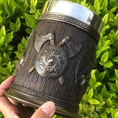 Mugs Viking Thor and Odin Heavy Stainless Steel Tankard Mug Ancient Treasures Ancientreasures Viking Odin Thor Mjolnir Celtic Ancient Egypt Norse Norse Mythology Viking Mug, Viking Thor, Vikings Beer, Odin And Thor, Odin Thor, Odin God, Viking Shield, Drinking Horns, Metal Cups