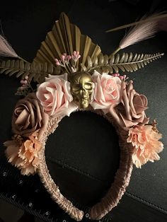 Na Oct 1, Costume Hats, Floral Crown, Flower Crown, Pink Gold, Costume Accessories, Festival Season, Accessory Gift, Crown