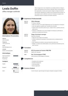 a professional resume template with an image on it