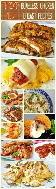 the top ten boneless chicken breast recipes