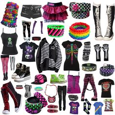 Emo Fashion Inspo Outfits, 2012 Scene Outfits, School Emo Outfits, 2000s Scene Aesthetic Outfits, Scean Kid Outfits, Scene Fit Ideas, Scene Masculine Outfits, Scene Core Clothes, 2010 Scene Fashion