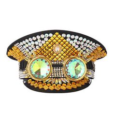 Find ideas๏ฟฝand inspiration for Women Gothic Sequins Rhinestone Military Hat Goggles Music festival Cap for Men, Women's Winter Accessories Adjustable Festival Costume Cap, Adjustable Costume Hats And Headpieces For Carnival, Adjustable Round Crown Hat For Carnival, Adjustable Rave Costume Hats And Headpieces For Festival, Adjustable High Crown Festival Costume Hat, Steampunk Captain, Sailor Hats, Girl Captain, Captain Cap