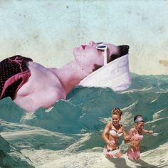 jesse lenz *play with the perspective *use angles Surrealism Collage, Surrealist Collage, Collage Vintage, Mixed Media Collage