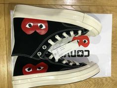 onverse x Comme des Garcons CDG PLAY All-star Chuck Taylor 70s  Hi Top Condition is New with box Chuck Taylor 70s, Converse X Comme Des Garcons, Play X Converse, Chuck Taylor 70, Cdg Play, Lake Charles, Tie Shoes, Converse All Star, Chuck Taylor Sneakers