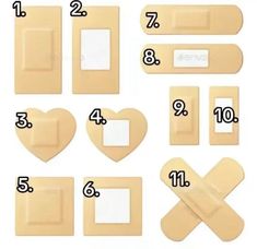 the instructions for how to use adhesives on medical equipment such as bandages and plasters