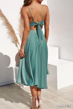 LC615217-9-2 Summer Midi Dress, Best Wedding Guest Dresses, Perfect Curves, Midi Dress Style, Ruffle Midi Dress, Vacation Dress, Couture Mode, Dress Stores Online, V Neck Midi Dress