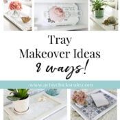 a book cover with images of trays, flowers and other things in them that are handmade