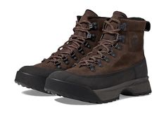 SOREL Scout 87' Pro Boot Waterproof - Men's Boots : Tobacco/Black : Leather sourced from a tannery that achieved a Silver Rating from the Leather Working Group (LWG). , Kep your feet protected in all surface conditions by wearing SOREL Scout 87' Pro Boot Waterproof footwear. Leather and synthetic upper. Textile lining. Removable textile insole. Waterproof seam-sealed construction keeps out the wet elements for a drier, more comfortable foot environment. Round toe. Lace closure. High-top design. Waterproof Brown Hiking Boots For Hunting, Brown Rugged Gore-tex Waterproof Boots, Brown Gore-tex Weatherproof Hiking Boots, Rugged Brown Gore-tex Waterproof Boots, Brown Gore-tex Waterproof Boots With Moc Toe, Functional Brown Work Boots For Winter, Brown Functional Waterproof Boots With Rubber Sole, Brown Weatherproof Hiking Boots For Hunting, Functional Brown Waterproof Boots With Rubber Sole