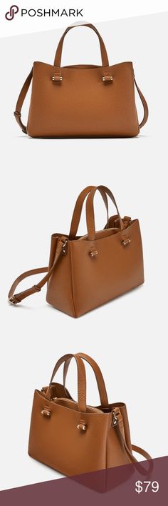 Zara leather colored zippered city bag Love neutral color... chic yet practical... zipper compartment keeps things secured.... size just right Zara Bags Zara Handbags, Zara Bags, Zara Leather, City Bag, Neutral Color, Neutral Colors, Top Handle Bag, Zara, Zipper