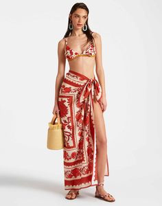 La DoubleJ Small Accessories - Pareo Elegant Bikinis For Women, Tropical Clothes, How To Wear Thigh High Boots, Beachwear Outfits, Beach Resort Outfits, Colorful Swimsuit, Resort Outfits, Lookbook Shoot, Elegant Swimwear