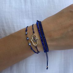 Spiritual Evil Eye Beaded Bracelets As Gift, Blue Beaded Bracelets With Evil Eye, Healing Evil Eye Beaded Bracelet, Cheap Handmade Evil Eye Bracelet, Blue Evil Eye Beaded Bracelet, Evil Eye Bracelet Ideas, Evil Eye Hand, Bracelet Keychains, Bracelets Handmade Diy