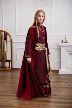 "Hello Dear Customer! I would be glad to make for you this costume of this great character \"Lord of Rivendell\". I will customize this unique and comfortable tunic for your event. This is ideal for: * LARP character * Middle Earth Festival * Cosplay * Fantasy, Tolkien, LARP, and other events I will make it according to your individual measurements. This costume can be made for any size. I will send detailed instructions how to make measurements and a list in private messages. Please be attentiv Elvish Long Sleeve Costume For Cosplay Events, Long Sleeve Wedding Costumes For Cosplay Events, Traditional Costumes For Costume Party And Cosplay Events, Elven Style Long Sleeve Costume For Medieval Festivals, Jon Snow Costume, Elven Wedding, Velvet Cape, Larp Costume, Wedding Costume