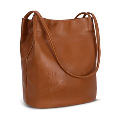 PRICES MAY VARY. 100% Genuine Leather. This leather tote is made from a soft and durable top layer of cowhide leather and finest craft, and the top is sealed with a strong magnetic snap closure. NOTE: Please confirm the size of this bag before ordering. Leather Bucket Bag with large capacity. With 2 zip pockets, 1 open pocket inside and 1 zip pocket outside. A roomy tote women purses for your Pad, cosmetics, etc Lightweight and Portable Soft Leather Handbags. Measuring (L)10.92*(H)11.7*(W)6.83', Soft Leather Purse, Soft Leather Handbags, Black Leather Tote Bag, Genuine Leather Totes, Bucket Bags, Leather Shoulder Handbags, Black Leather Tote, Leather Bucket Bag, Leather Bucket