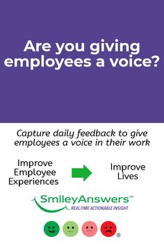 an advertisement with the words, are you giving employees a voice?