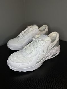 Nike AIR MAX EXCEE Women's White CD5432-121 Athletic Sneaker Shoes. Nike Air Max Excee Women, White Gym Shoes, Air Max Excee, Nike Air Max Excee, Sneaker Shoes, Gym Shoes, Athletic Sneakers, Air Max, Nike Air Max