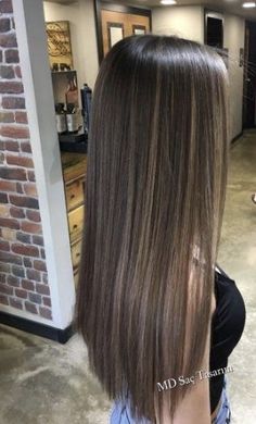 Highlights For Dark Brown Hair, Brown Straight Hair, Rambut Brunette, Black Hair Balayage, Brown Hair Looks, Brown Hair Inspo, Hair Inspiration Long, Brunette Hair With Highlights, Dark Hair With Highlights