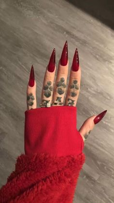 nail inspo ideas <3 in 2022 | Fitness fashion, Nail inspo, Nails Nails And Tattoos, Acrylic Nails Stiletto, Edgy Nails, Colorful Nails, Grunge Nails