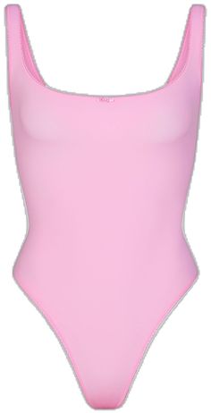 Pink Stretch Bodysuit With Lined Body, Pink Fitted Scoop Neck Bodysuit, Pink Fitted Bodysuit With Scoop Neck, Pink Sleeveless Second-skin Bodysuit, Pink Second-skin Seamless Bodysuit, Pink Seamless Second-skin Bodysuit, Pink Second-skin Bodysuit For Spring, Spring Seamless Leotard, Feminine Spring Bodysuit