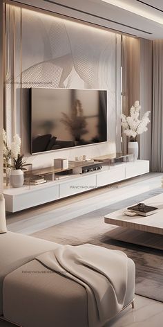 Living Room Tv Wall Design, Room Tv Wall Design, Tv Wall Ideas Modern, Tv Wall Idea, Decor Tv Wall, Design Tv Wall, Wall Decor Tv, Wall Tv Stand