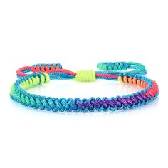 Fun Rainbow Rope Bracelet Styles! These fun-colored rope bracelets make excellent gifts! Available with purple accenting rope or blue acceting rope, plus a set for both types. Size Adjustable from 17cm - 27cm (6.5" - 10.5"). NOT SOLD IN STORES Get one for yourself or your friends/family.Bring luck to your whole family. VERY LIMITED STOCK! We sell out often. Consider buying two or more. Click "ADD TO CART" now to grab yours. * Please allow 2-4 weeks Shipping time (to be safe) for your item to reach you :) Product Details: Item Type: Rainbow Rope Bracelet Material: Wax Rope Length: Adjustable from 17cm - 27cm (6.5" - 10.5") Casual Purple Braided Bracelet As Gift, Casual Rainbow Bracelets With Sliding Knot, Casual Purple Braided Bracelets For Beach, Casual Turquoise Braided Bracelet With Sliding Knot, Casual Purple Adjustable Braided Bracelets, Casual Purple Adjustable Braided Bracelet, Casual Adjustable Purple Braided Bracelets, Adjustable Purple Braided Bracelet, Blue Braided Friendship Bracelets