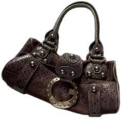 Designer Brown Bag With Buckle Closure, Designer Brown Bags With Logo Hardware, Designer Rectangular Bag With Hardware, Brown Satchel Bags With Logo Hardware, Brown Vintage Satchel With Branded Hardware, Vintage Brown Satchel With Branded Hardware, Brown Shoulder Bag With Logo Hardware, Designer Brown Satchel With Metal Hardware, Designer Brown Shoulder Bag With Metal Hardware