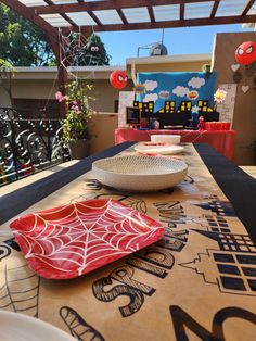 Spiderman 3rd Birthday Party Spiderman Birthday Party Table Decor, Superhero Third Birthday Party, Aesthetic Spiderman Birthday, Muted Spiderman Party, Spider Man Third Birthday, Spidey Birthday Party Decorations, Adult Spiderman Party, Toddler Spiderman Birthday Party, Superhero 3rd Birthday Party