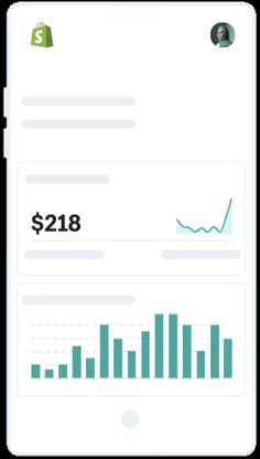 a cell phone with a chart on the screen