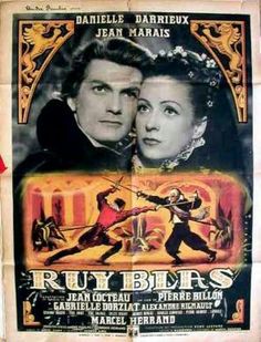 an old movie poster for the film ruby blarrs, starring actors in costume