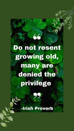 irish prove about growing old, many are buried in the prilvege - irish prove