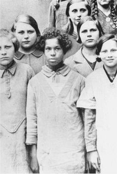 "Rhineland Bastard" was a derogatory term used in Nazi Germany to describe Afro-German children of mixed German and African parentage, who were fathered by Africans serving as French colonial troops occupying the Rhineland after World War I. Under Nazism's racial theories, these children were considered inferior to "pure Aryans" and consigned to compulsory sterilization. German Girl, French Colonial, German Women, African Diaspora, Interesting History, African History, History Lessons, African American History, Black American