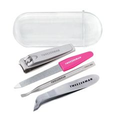 Tweezerman Mini Nail Rescue Kit | Travel Manicure Kit Manicure Essentials, Fingernail Clippers, Cuticle Nipper, Pedicure Kit, Manicure Kit, Trim Nails, Pedicure Tools, Manicure Set, Grooming Kit