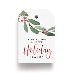 Bliss Collections Holiday Season Gift Tags, Holiday Foliage, Holly Greenery Cards for 'Tis The Season Events, Parties and Celebrations, 2"x3" (50 Tags) Baked Goods For Christmas Gifts, Gift Wrap Tags, Holiday Tags, Paper Gift Tags, Christmas Greenery, Holiday Gift Tags, Holiday Christmas Gifts, Christmas Tag