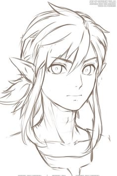 Link Sketch, Link Zelda Art, Animation Drawing Sketches, Link Botw, Elf Drawings, Arte Grunge, Animation Art Sketches