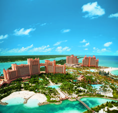 an aerial view of the resort and lagoons in the middle of the ocean with blue skies